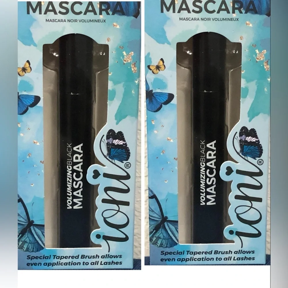 2pack black voluminous‎ intense length tapered brush mascaras new
